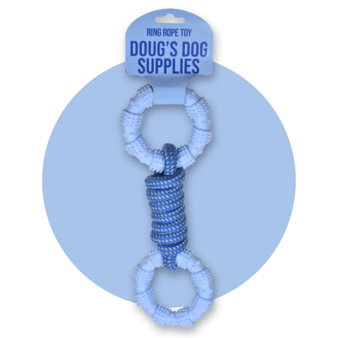 Blue Ring Rope Toy Doug's Dog Supplies