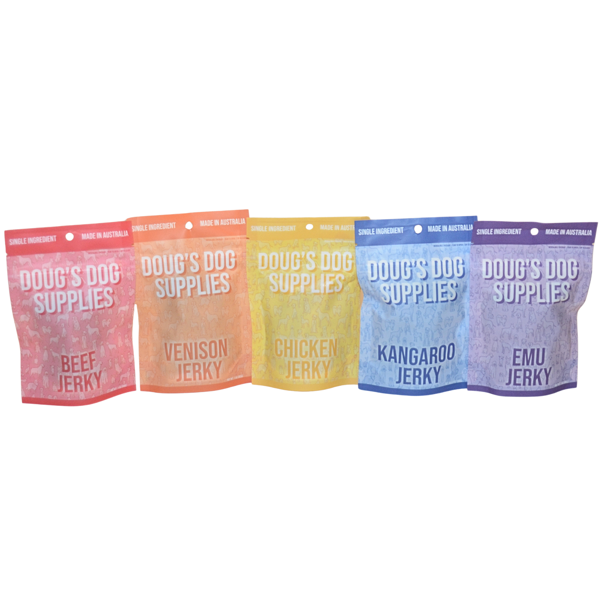 Sampler Packs (1oz - Kangaroo, Emu, Venison, Chicken, Beef) (wholesale)